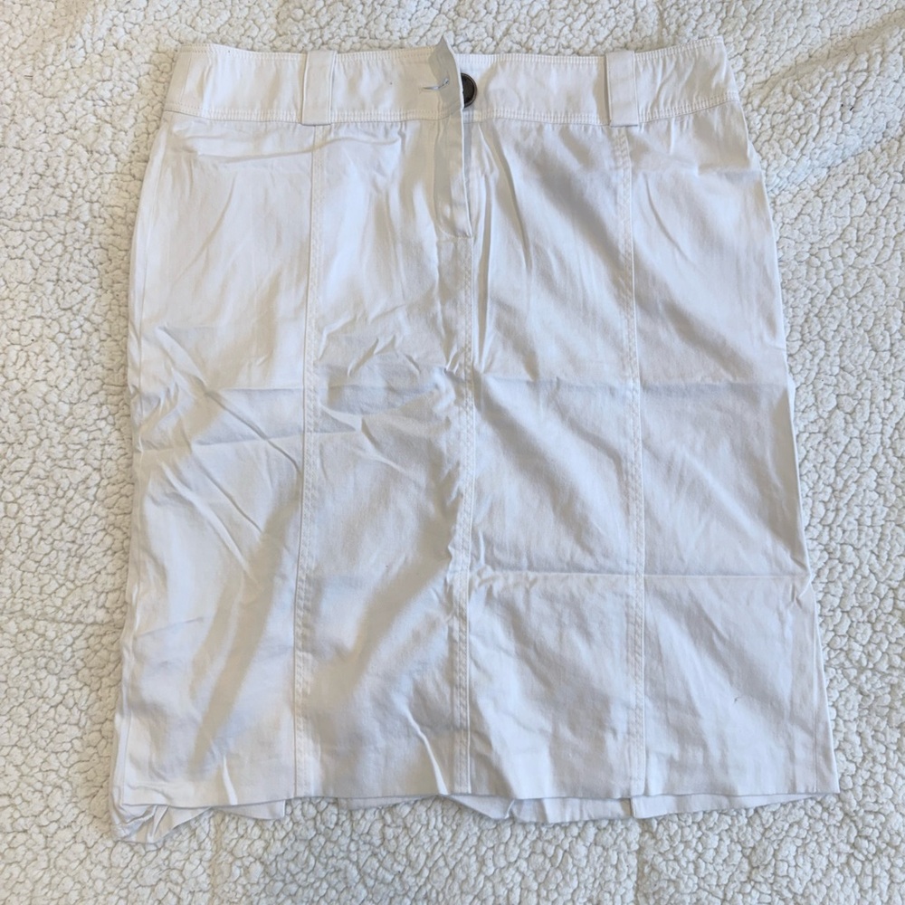 Burberry White Skirt